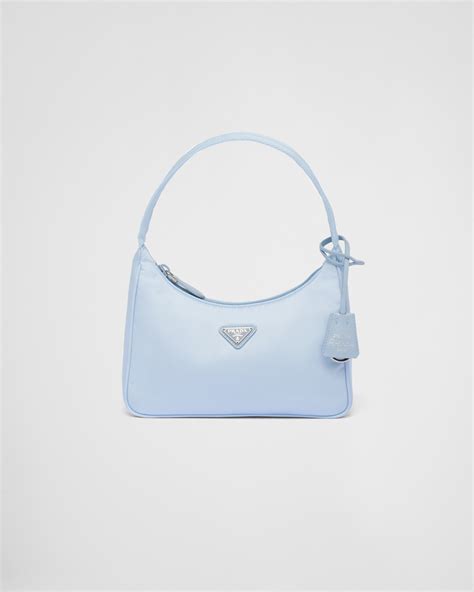 prada nylon bag blau|prada nylon bag re edition.